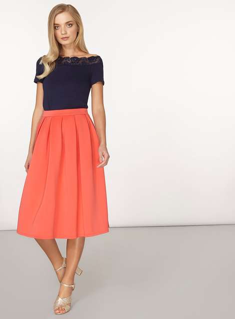 Coral Scuba Full Skirt